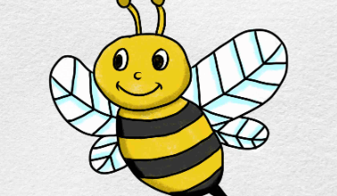 Drawing:Drh1eu_Fjxi= Honeybee