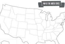 Printable:Uj3t4zt70_Q= United States Map Labeled